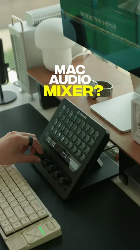 Instagram post by @mikebanh_ for elgato. Caption reads: [...] my Mac audio from one place. Thanks to....