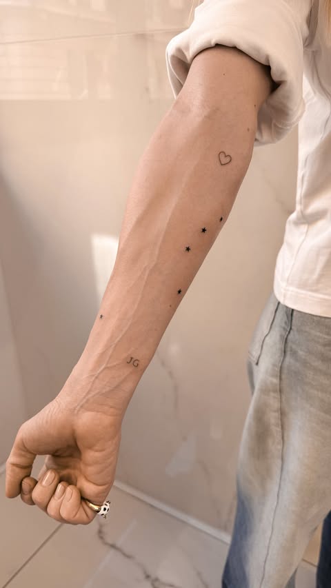 Instagram post by @playtattoo_ for EMALLA Official. Caption reads: Tattoo for dad🫂❤️ @emalla.official.