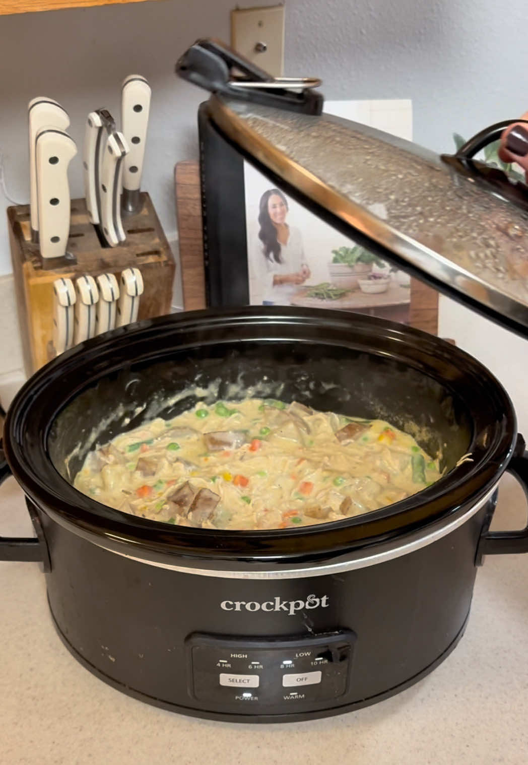 TikTok post by @courtthom for Ahimsa Home. Caption reads: here’s a very typical full day of eating for my....