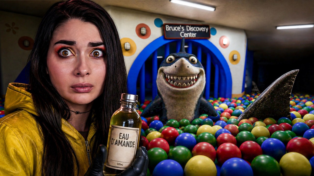 YouTube post by @KiliraCooper for Ultimate Ears Pro. Caption reads: Something is hiding in this BALL PIT....