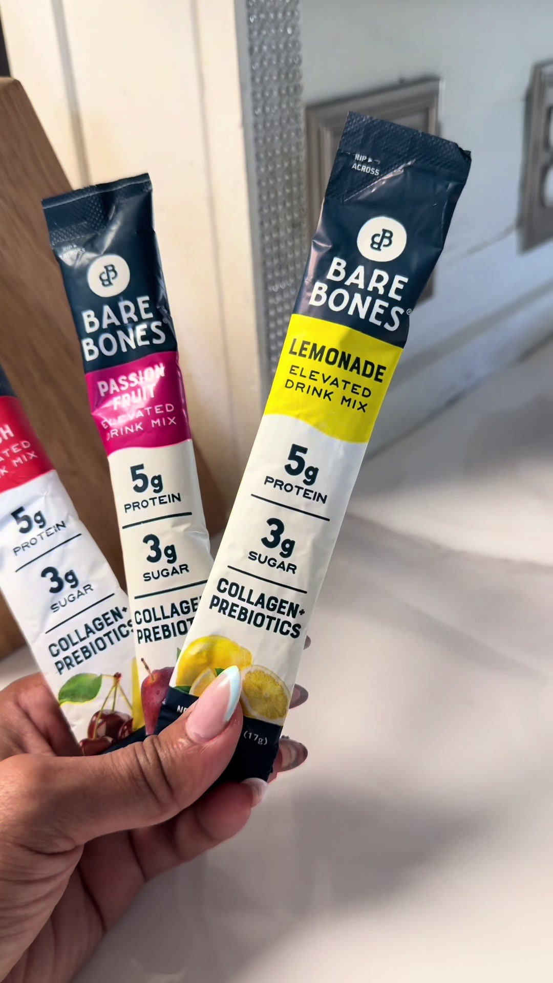 TikTok post by @dianaa.c.r for Bare Bones. Caption reads: @Bare Bones Brand #collagen #probiotics #fyp [...].