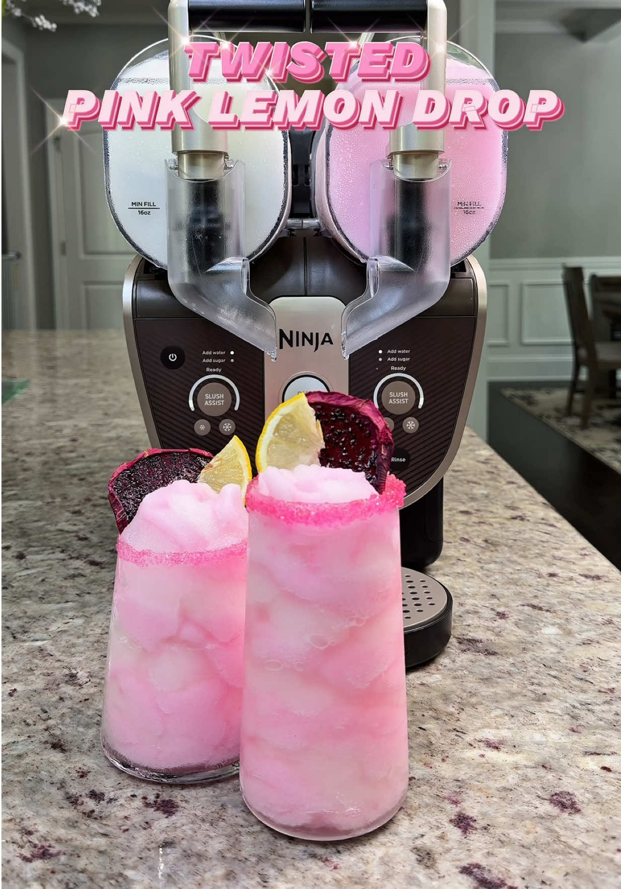 TikTok post by @mrsheadline for Ninja Kitchen. Caption reads: [...] ☀️🍋❄️#NinjaPartner @NinjaKitchen....