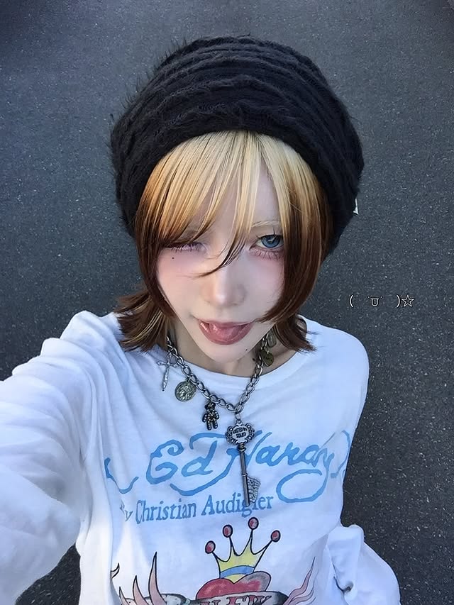 Instagram post by @___mei_d for Caviar Products. Caption reads: [...] Hair & new Headwear ☆ ⁡ #mascompany....
