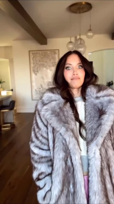 Instagram post by @makeupandskinbykatie for Avec Les Filles. Caption reads: POV: The maxi fur comes on and you’ve hit a new....