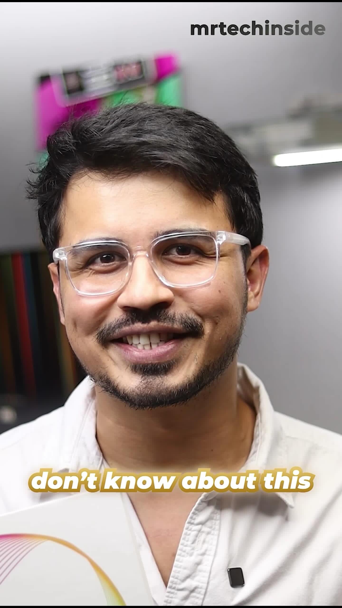 Instagram post by @mrtechinside for Colgate Inn. Caption reads: This is the most underrated tech of 2025!....