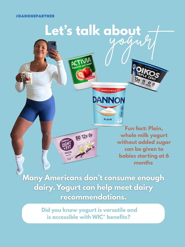 Instagram post by @your.latina.nutritionist for Oikos. Caption reads: You don’t have to overthink snacks and meals when....