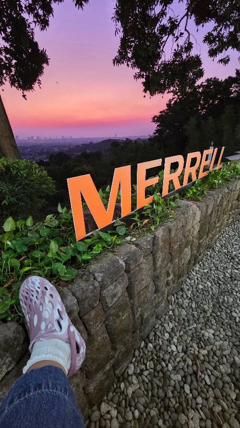 Instagram post by @streetbydani for Merrell. Caption reads: [...] always wanted to try pottery, and when....