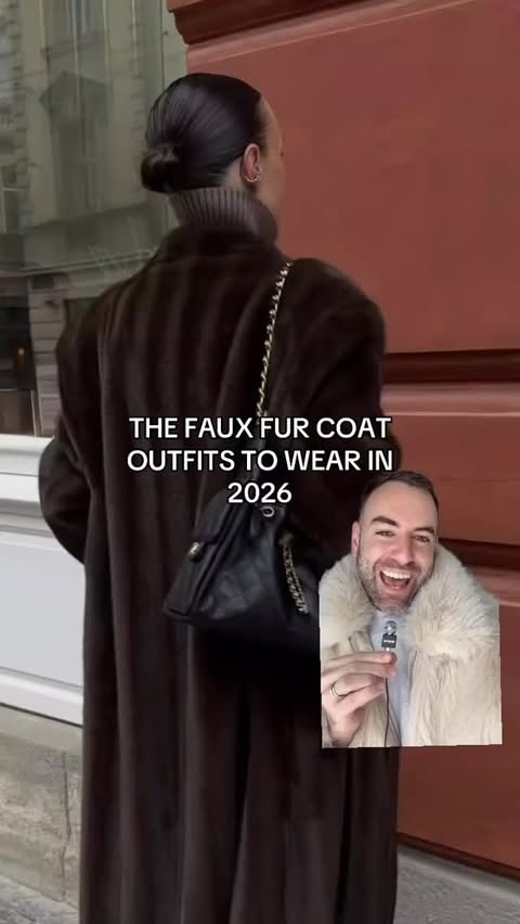 Instagram post by @bobbyschuessler for Who What Wear. Caption reads: It’s all about a faux fur coat in 2026. Our....