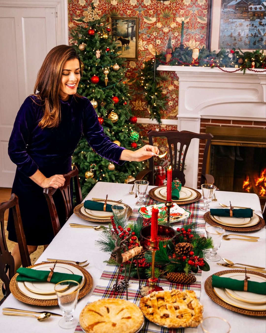 Instagram post by @sarahkjp for Talbots. Caption reads: Getting holiday ready with @TalbotsOfficial! I....