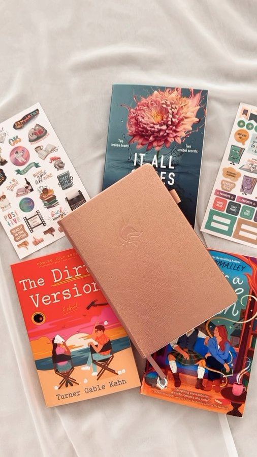 Instagram post by @catchybooknook for Clever Fox. Caption reads: New Books + Clever Fox Reading Journal Thank you....