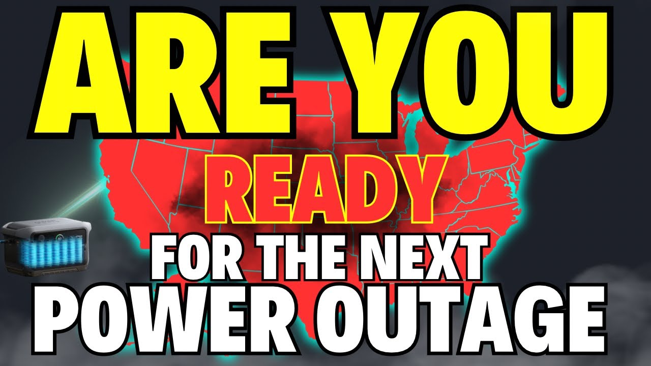 YouTube post by @RiversideHomesteadLife for SimPure. Caption reads: GET READY For the POWER OUTAGE (Anker SOLIX C2000....