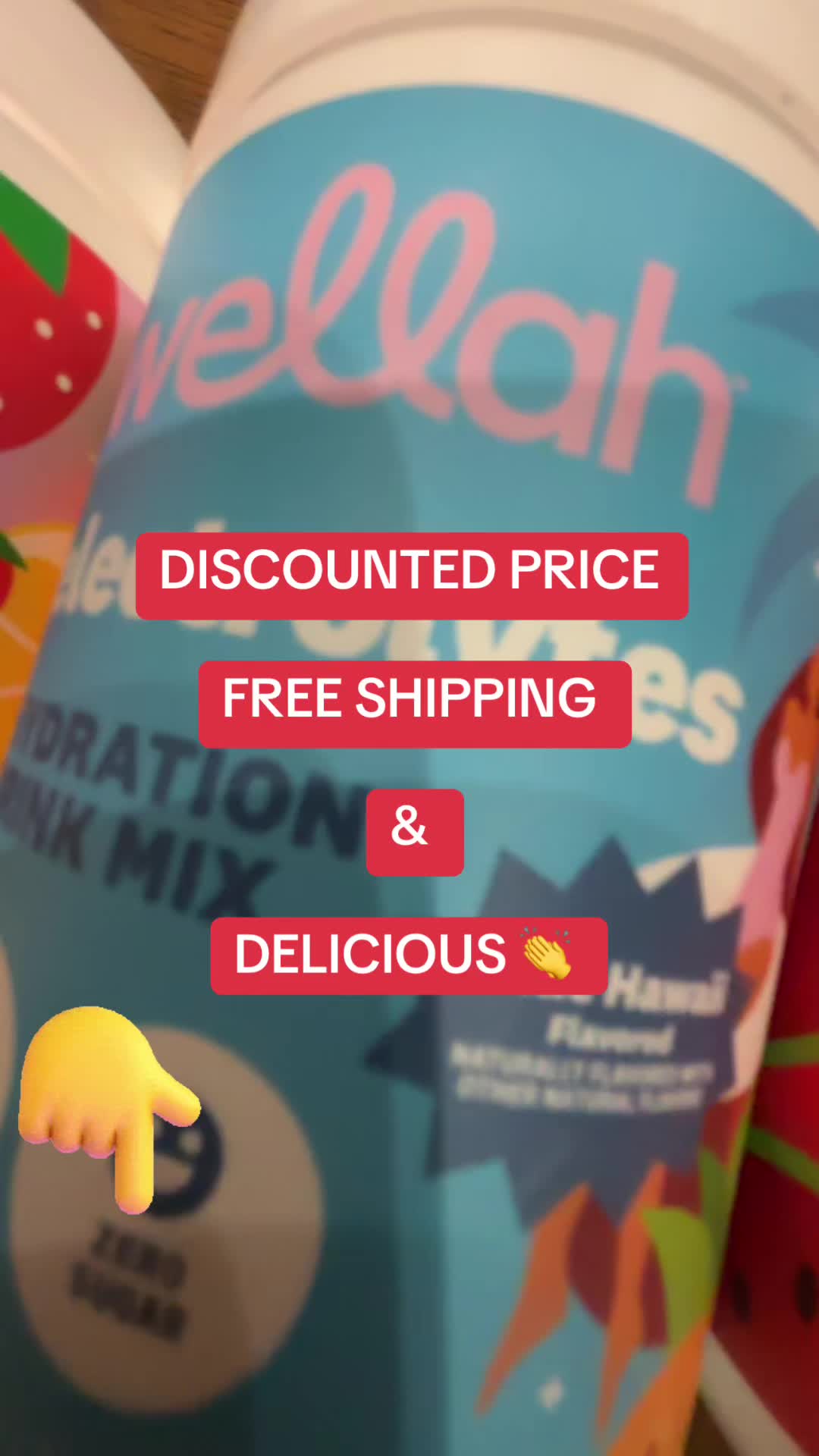 TikTok post by @mari_ana5572 for Wellah Nutrition. Caption reads: [...] #StayHydrated #Wellness @Wellah Nutrition....