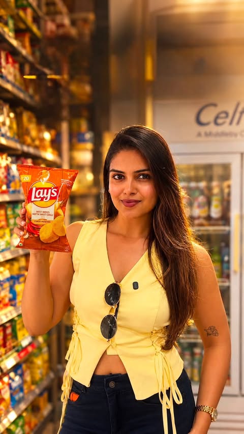 Instagram post by @_kanishkam_ for Lay's. Caption reads: [...] for a chance like this? Worth trying! 👀....