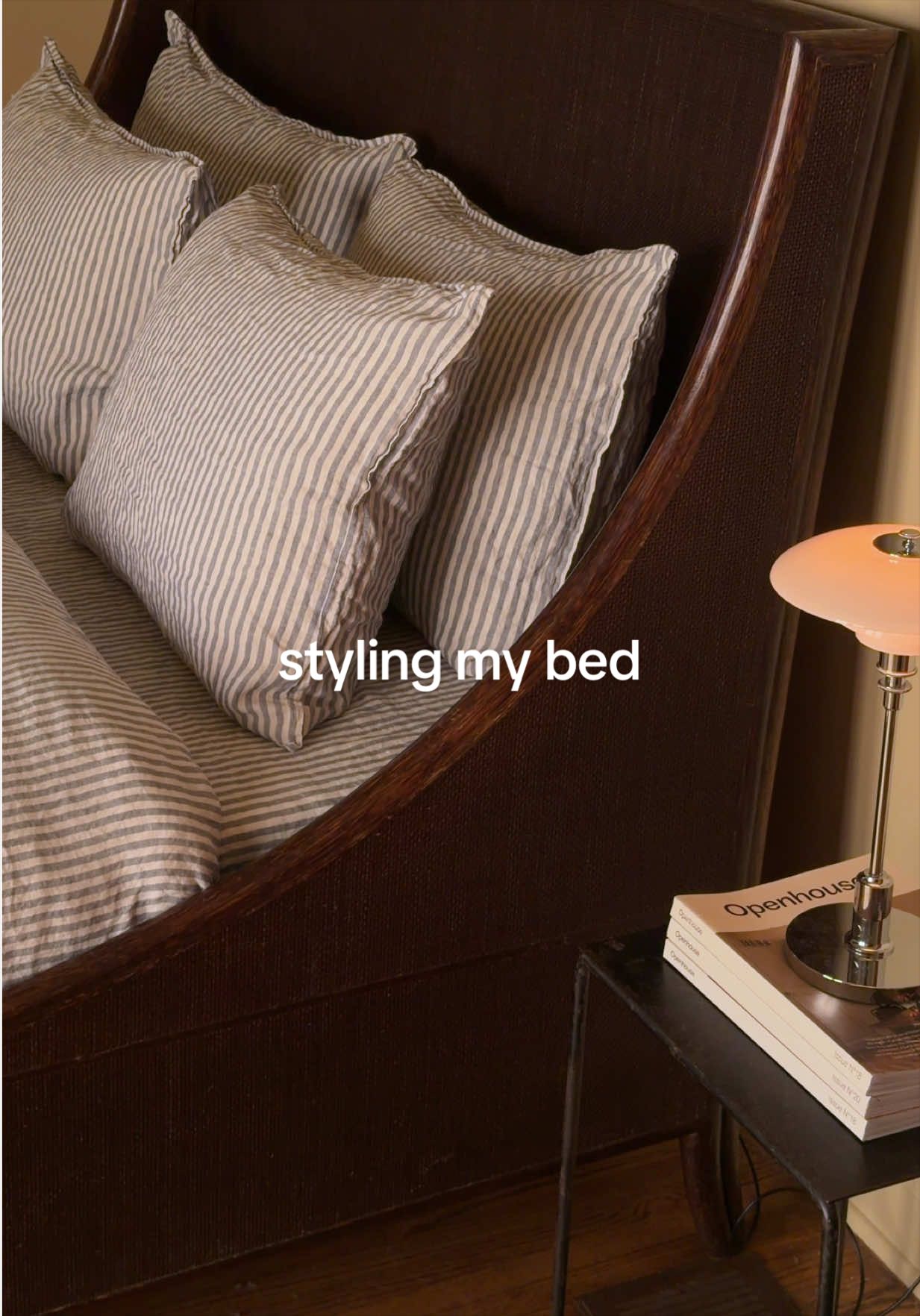 TikTok post by @ethancgaskill for Brooklinen. Caption reads: ready to host 🛌 @Brooklinen #bedding....