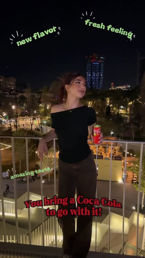 Instagram post by @hildakertalli for Coca-Cola. Caption reads: [...] #CokeFlavours #ThisOrThatCoke #CocaCola....