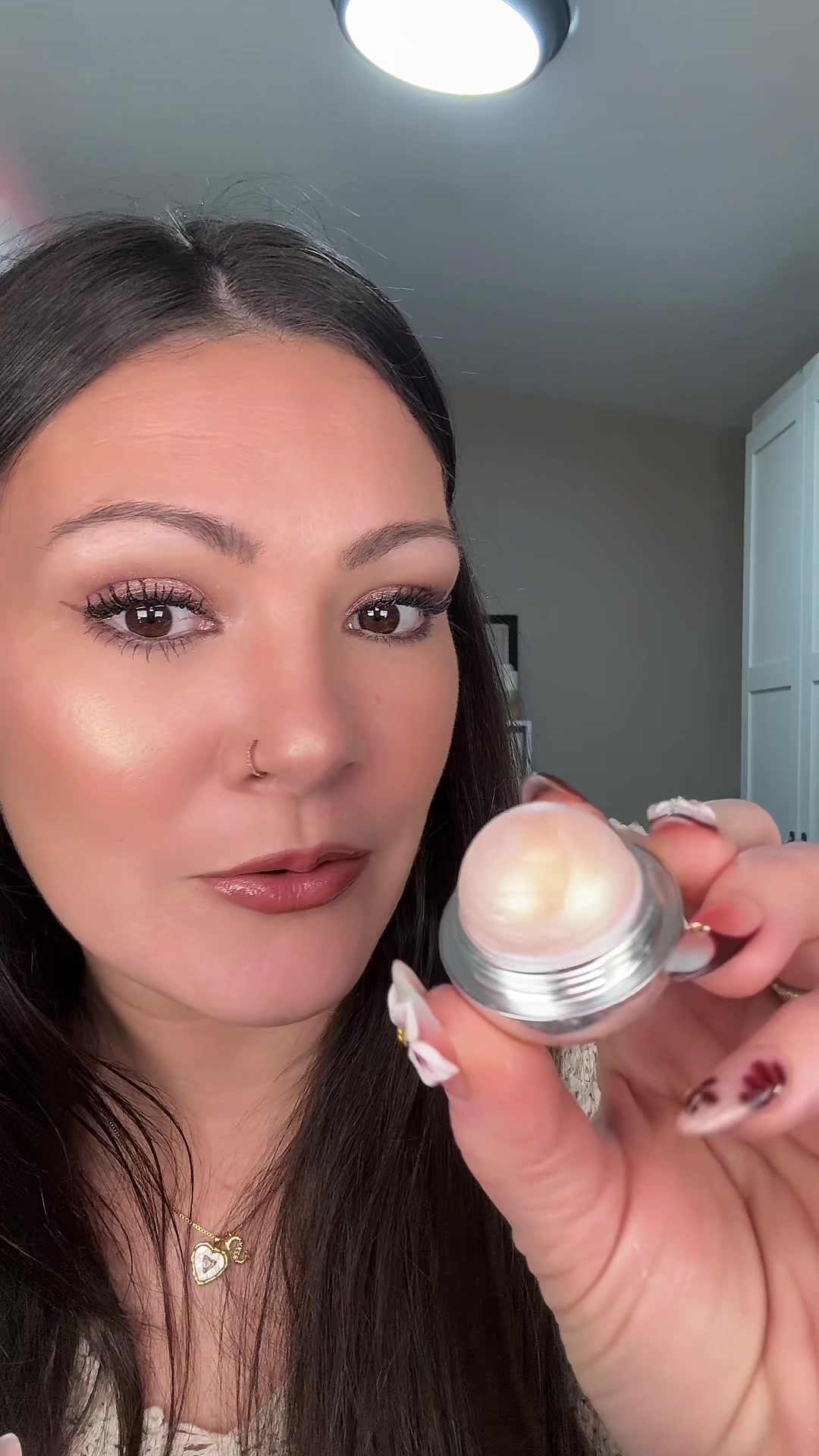 TikTok post by @siearaashton for Godmode Beauty. Caption reads: [...] an Easter Egg it’s a highlighter! @GODMODE....
