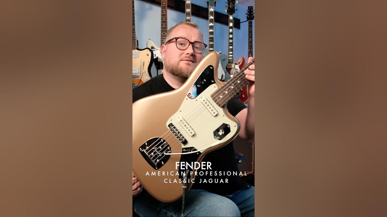 YouTube post by @williamjohnbennettiii for Fender. Caption reads: [...] checking out the brand new Fender American....