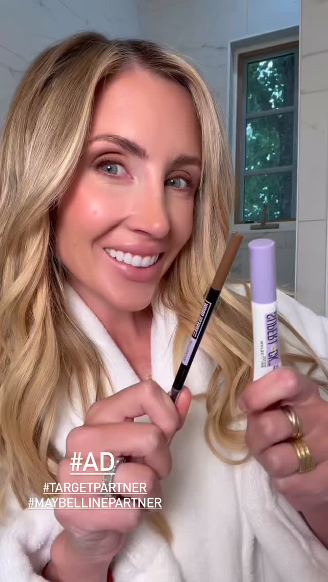 Instagram post by @ashleyandemilyblog for Maybelline. Caption reads: #AD #MaybellinePartner Comment BEAUTY and we’ll....