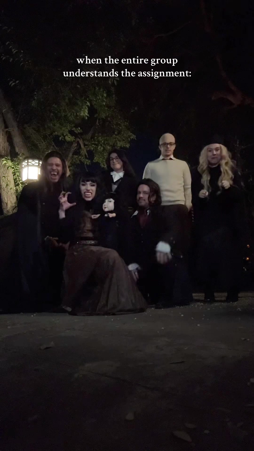 TikTok post by @bigdaddyankee for FX Networks. Caption reads: @FX Networks we love you 🦇🫶🏼 happy halloween,....