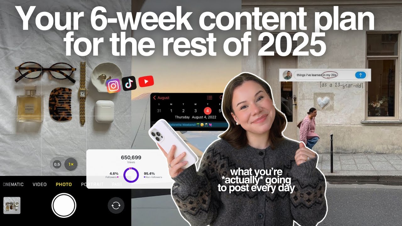 YouTube post by @TessBarclay for ClickUp. Caption reads: 2025 isn't over!! It's time for the FINALE of your....