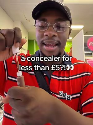 TikTok post by @ryankayode for MUA Cosmetics Maroc. Caption reads: A CONCEALER FOR ONLY FOUR POUNDS!! 👀🤯 guys do....