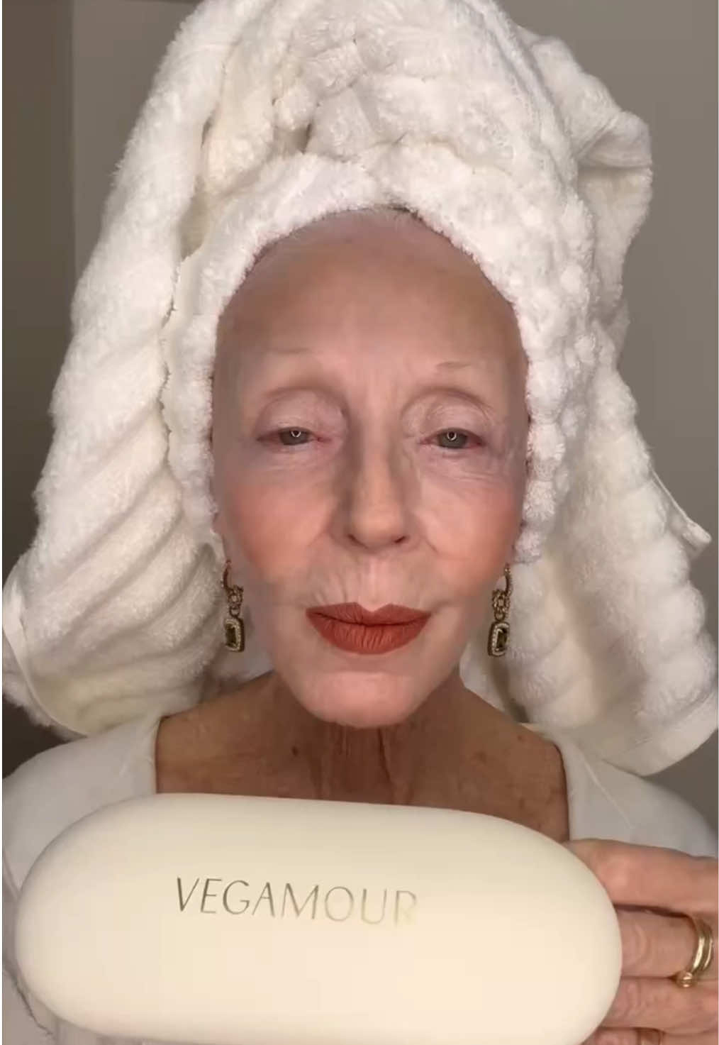 TikTok post by @colleen_heidemann for VEGAMOUR. Caption reads: So much gratitude, @VEGAMOUR , for a hair wellness....