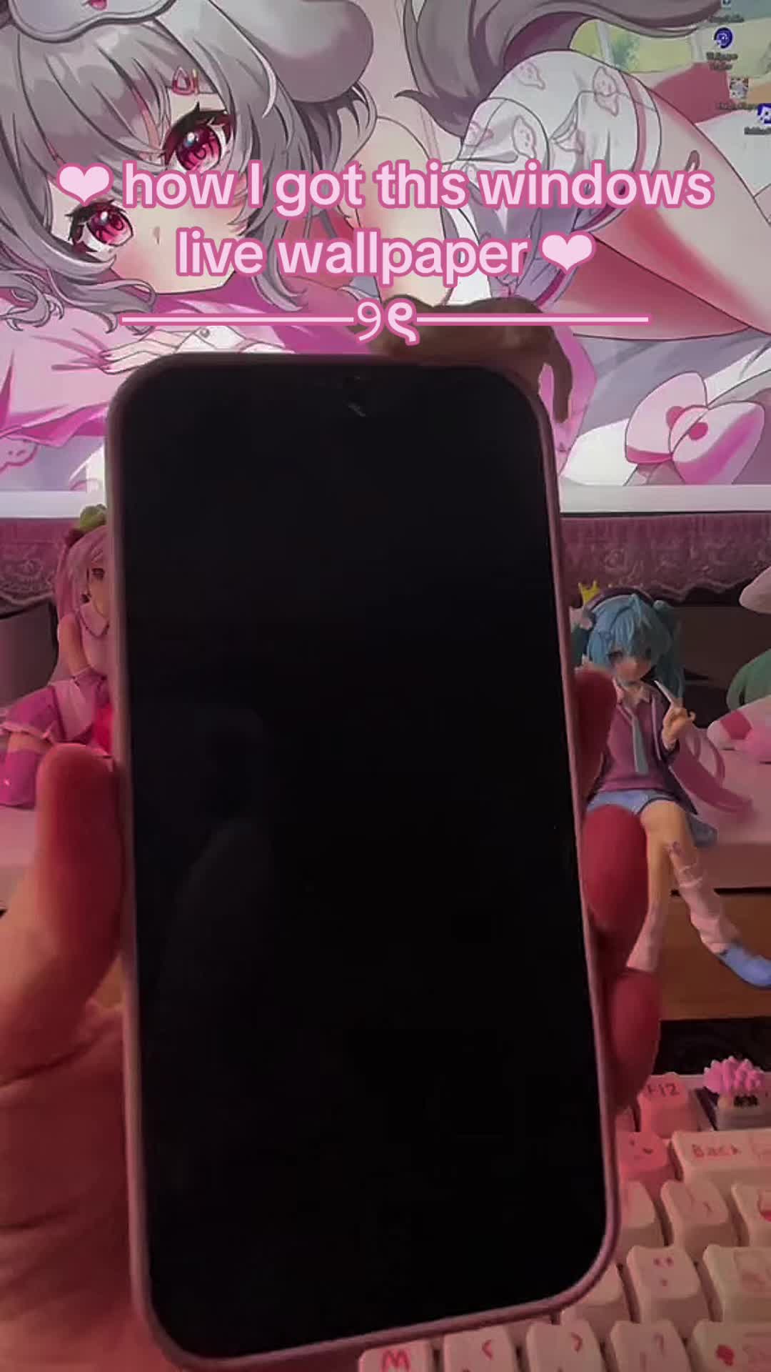 TikTok post by @softkittybuns for Mico Widget. Caption reads: [...] favorite wallpaper 🥹 @mico_widget....