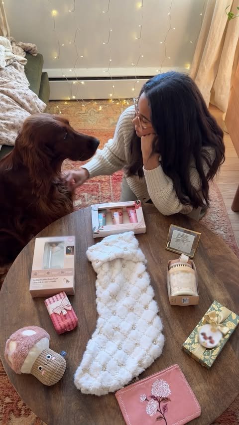 Instagram post by @nataliedoef for HomeSense. Caption reads: [...] of these are going in MY stocking 😌✨....