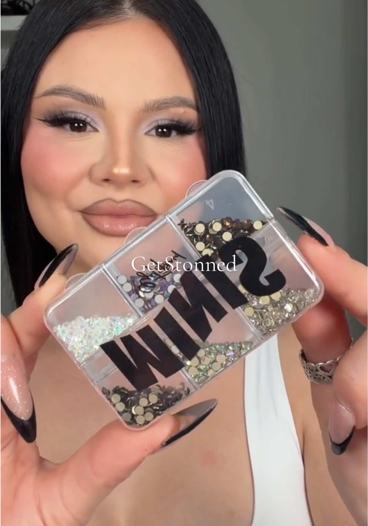 TikTok post by @keekittykimm for GETSTONNED. Caption reads: Adding a lil sprinkle with @GetStonned 💎....