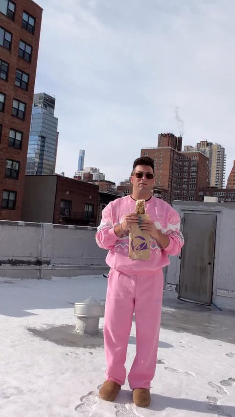 Instagram post by @dylanscottkevitch for Taco Bell. Caption reads: What the taste of hope looks and sounds like....