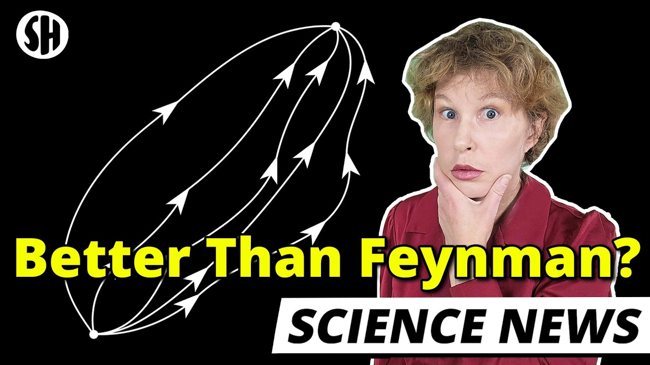 YouTube post by @SabineHossenfelder for Brilliant.org. Caption reads: Quantum Physics Is An Unnecessary Complication,....