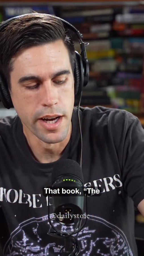 Instagram post by @dailystoicpodcast for Daily Stoic. Caption reads: Have you heard this story? 

Full conversation on....