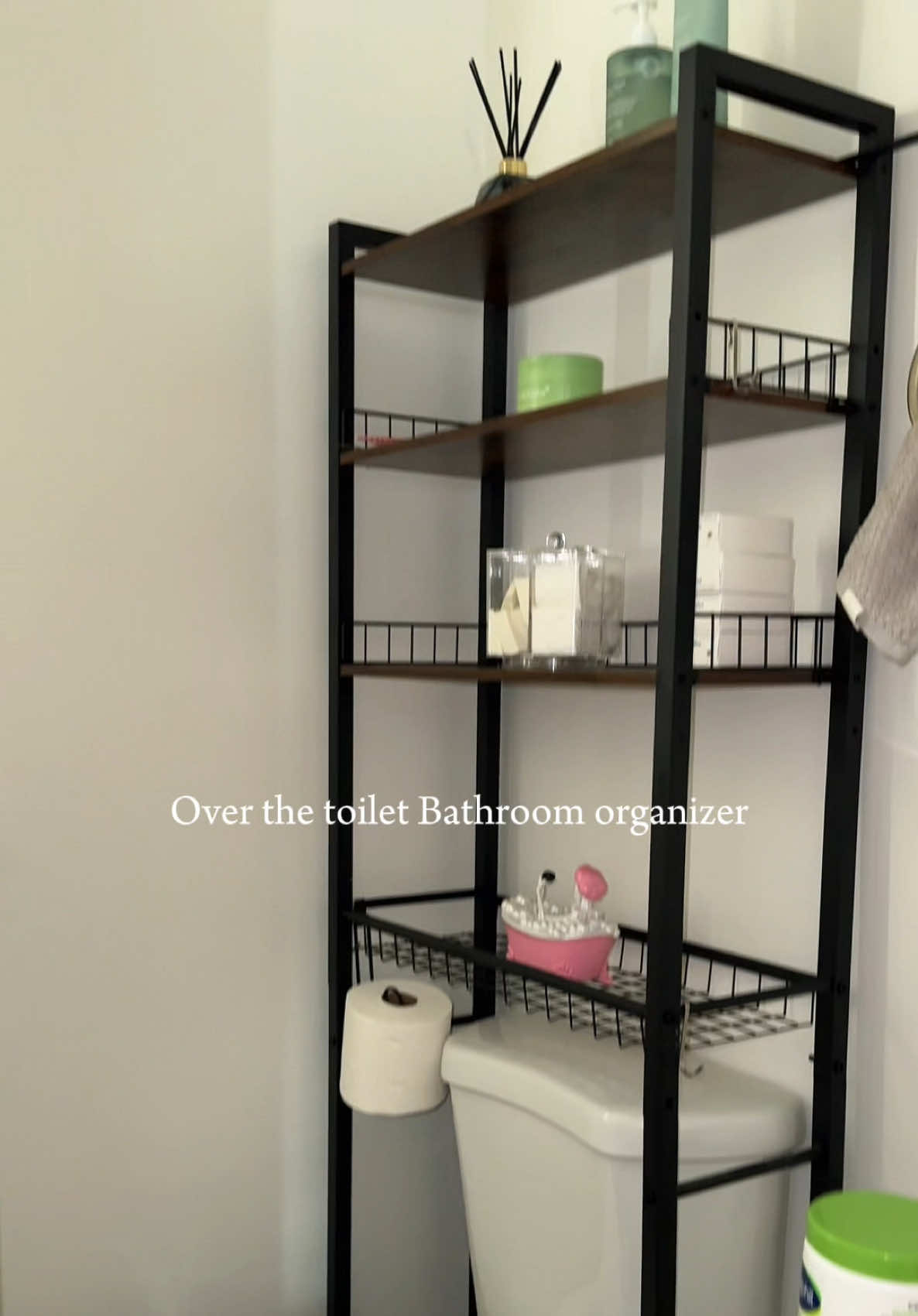 TikTok post by @leila_ugc3 for Sweet Furniture. Caption reads: [...] your small bathroom @Sweetcrispy S @Sweet....