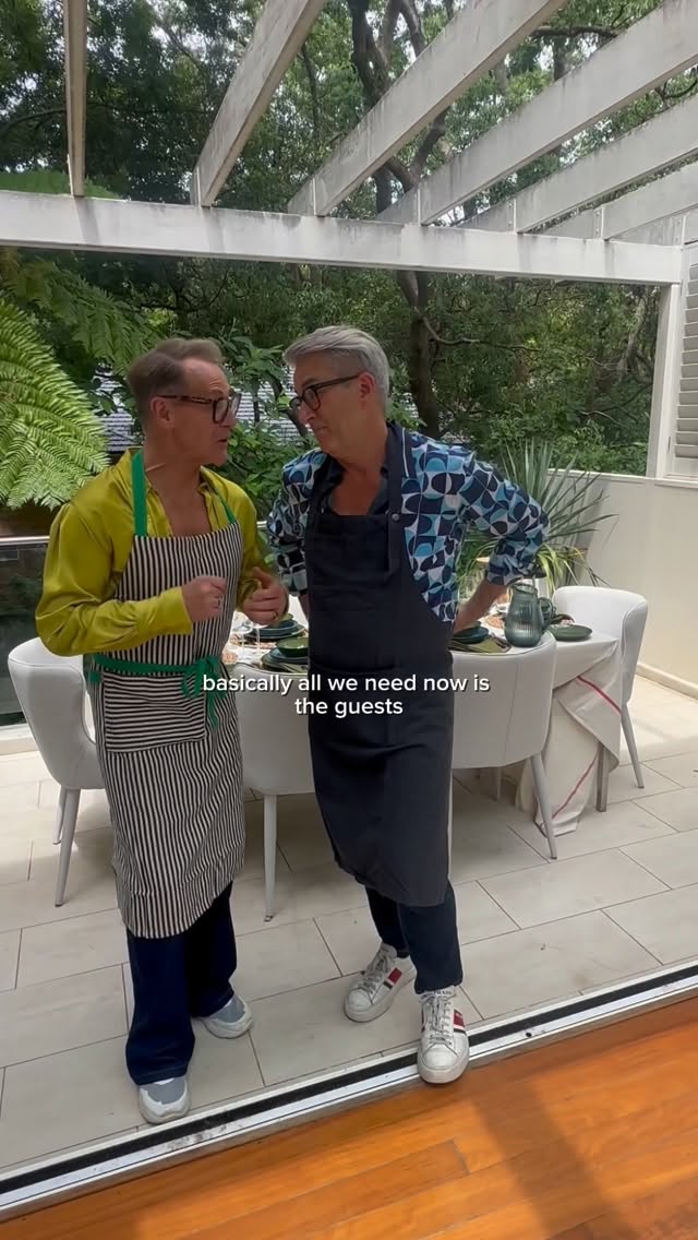 Instagram post by @mitchandmark for Afterpay. Caption reads: Do you love to entertain and find the joy in life?....