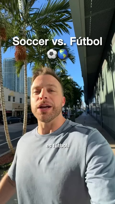 Instagram post by @thedustinluke for Telemundo. Caption reads: [...] la Copa Mundial de la FIFA 2026™️ por....