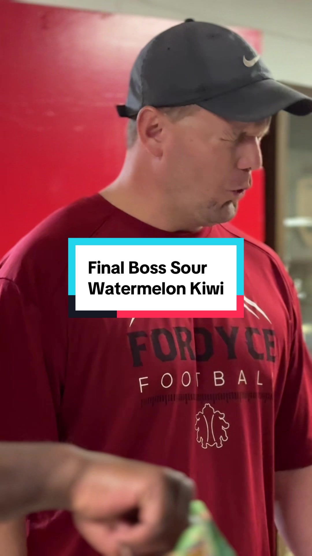 TikTok post by @lvsocia for Final Boss Sour. Caption reads: Our kids absolutely LOVE when we bring out the....