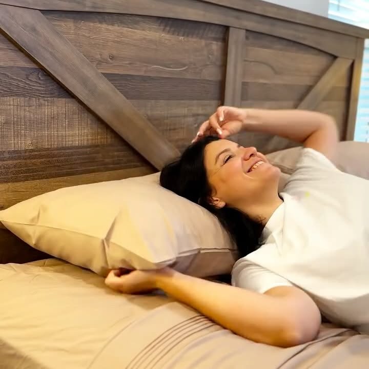 Instagram post by @amerika_gunluklerim for Bedsure Home. Caption reads: Finally upgraded my bedding and I’m honestly....
