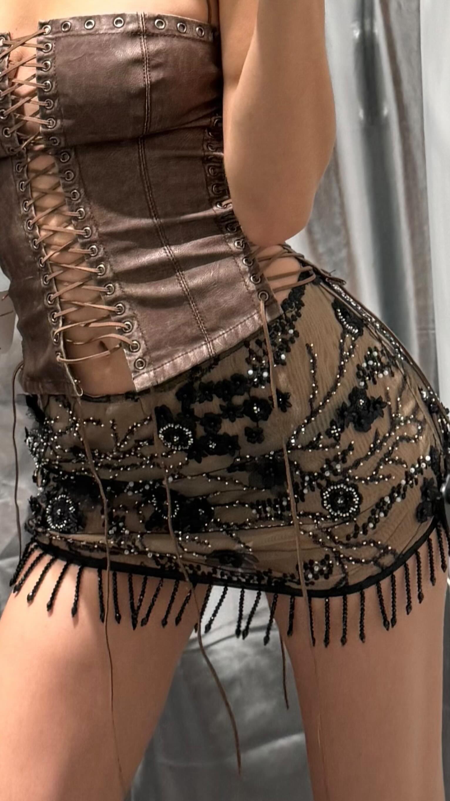 Instagram post by @polina.isadora for Jaded LDN. Caption reads: playing dress up.