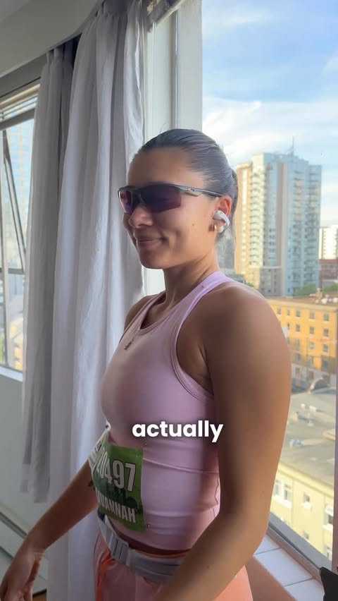 Instagram post by @savlovesrunning for Skullcandy. Caption reads: [...] but I’m such a fan! And guess what!....