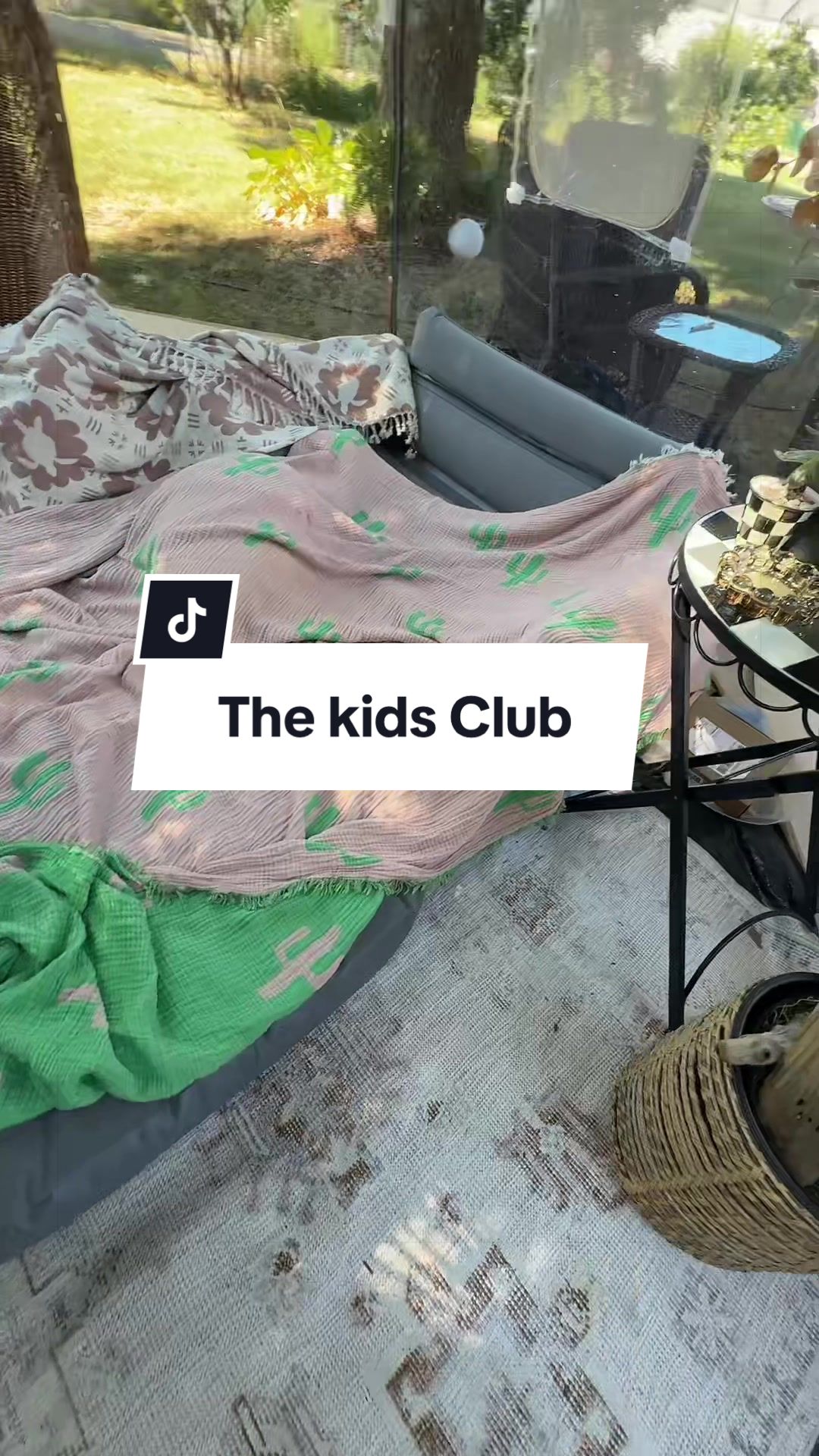 TikTok post by @aestheticaleestyles for Sand Cloud. Caption reads: @Sand Cloud hoping the other blanket comes back in....