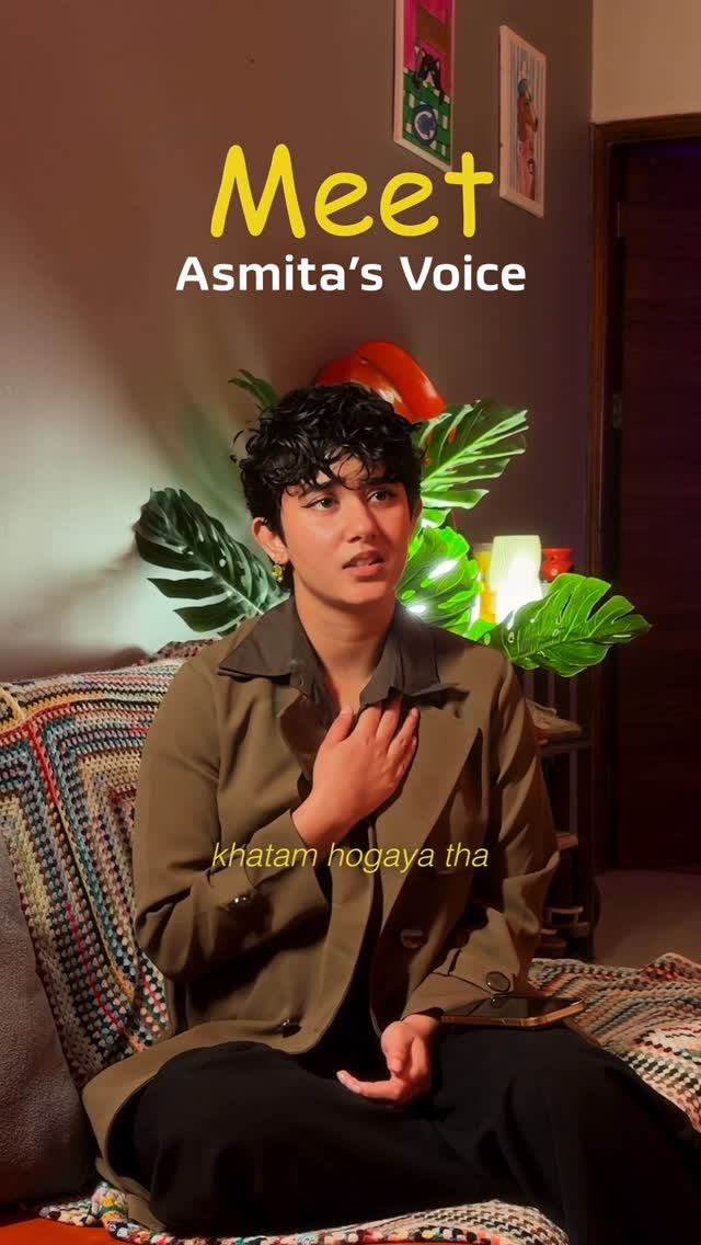 Instagram post by @asmitapathik for Wellbeing Nutrition. Caption reads: Me and my voice? We had issues.
But Wellbeing....