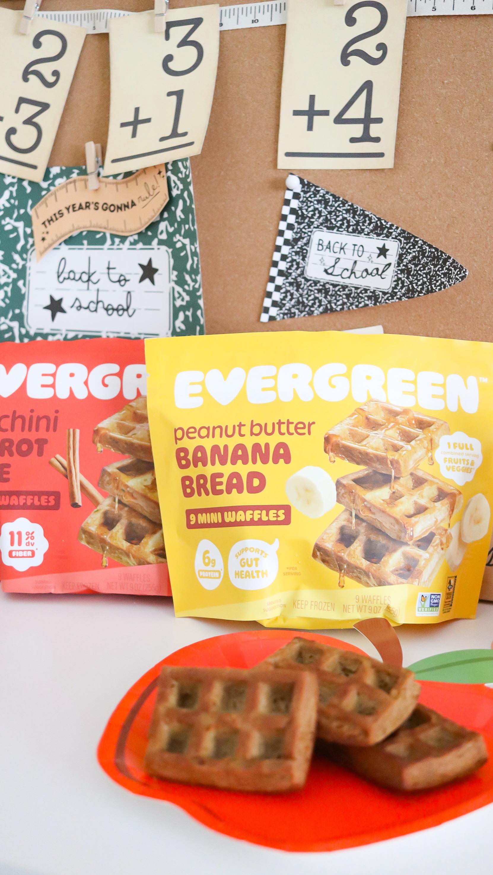 Instagram post by @keriannbritt for Eat Evergreen. Caption reads: Back to School Breakfast 🧇🍎

@eatevergreen is....