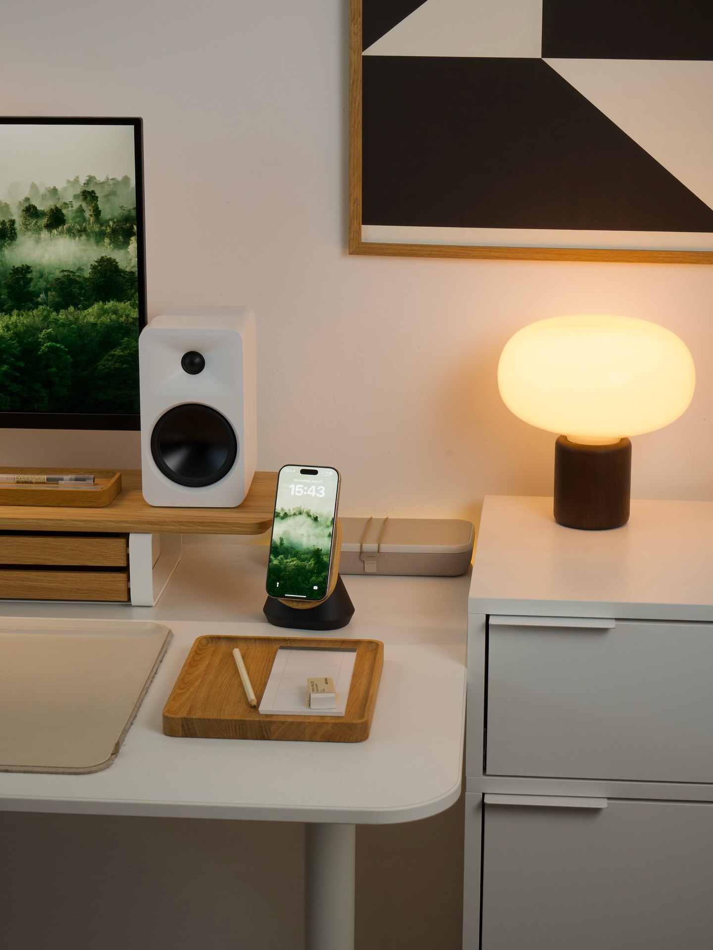 Instagram post by @zenjoshh for Orbitkey. Caption reads: Home office💻🎧

I absolutely love the new look of....