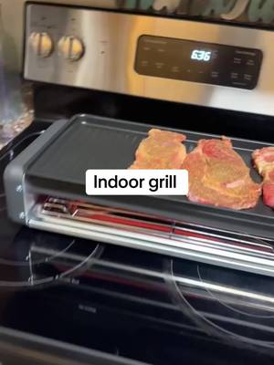 TikTok post by @missmayplus3 for SUSTEAS. Caption reads: Just love it #indoorgrill @SUSTEAS US #grill.