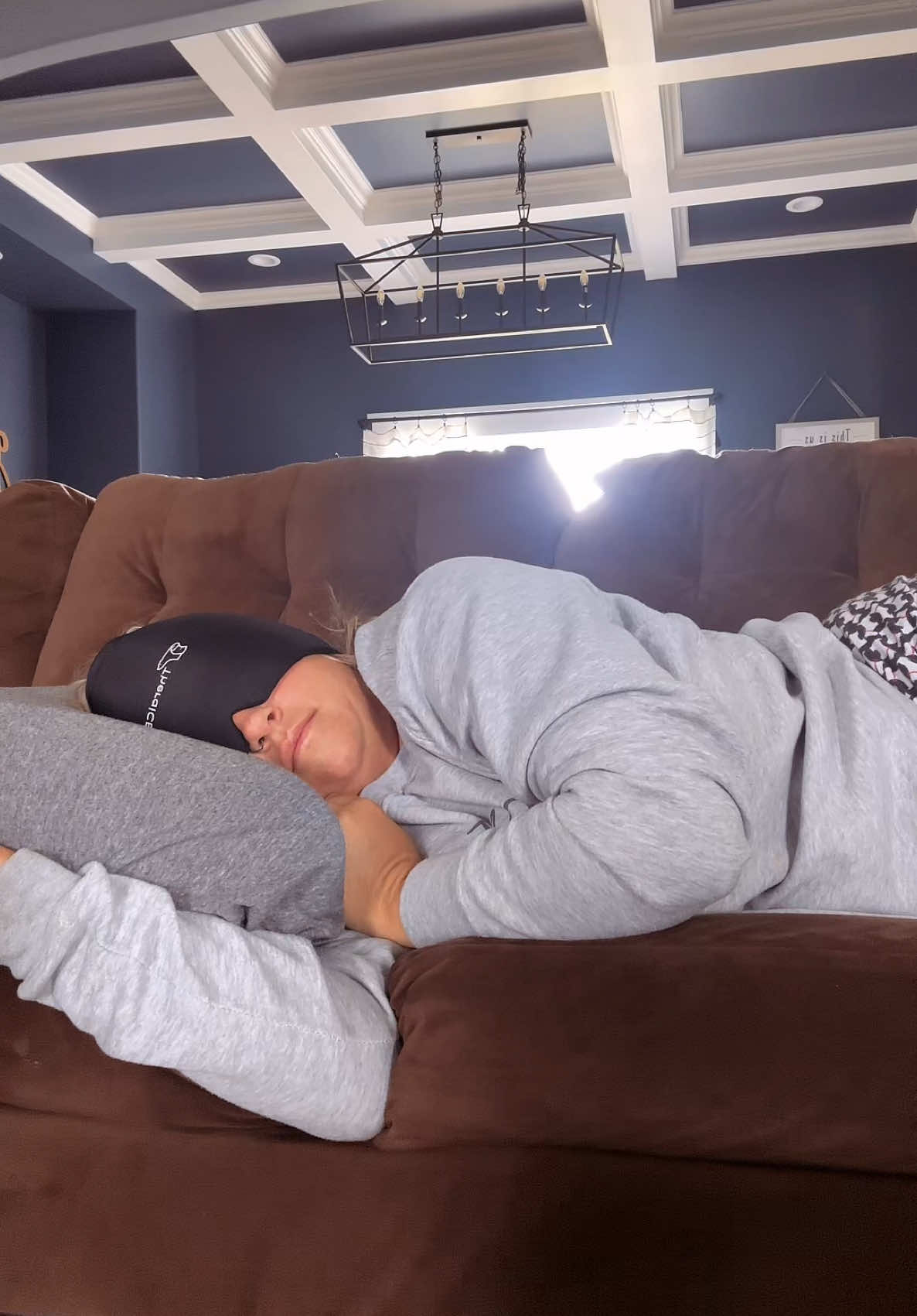 TikTok post by @ky_mom_swag for TheraICE. Caption reads: TheraICE changing the game! #headache [...].