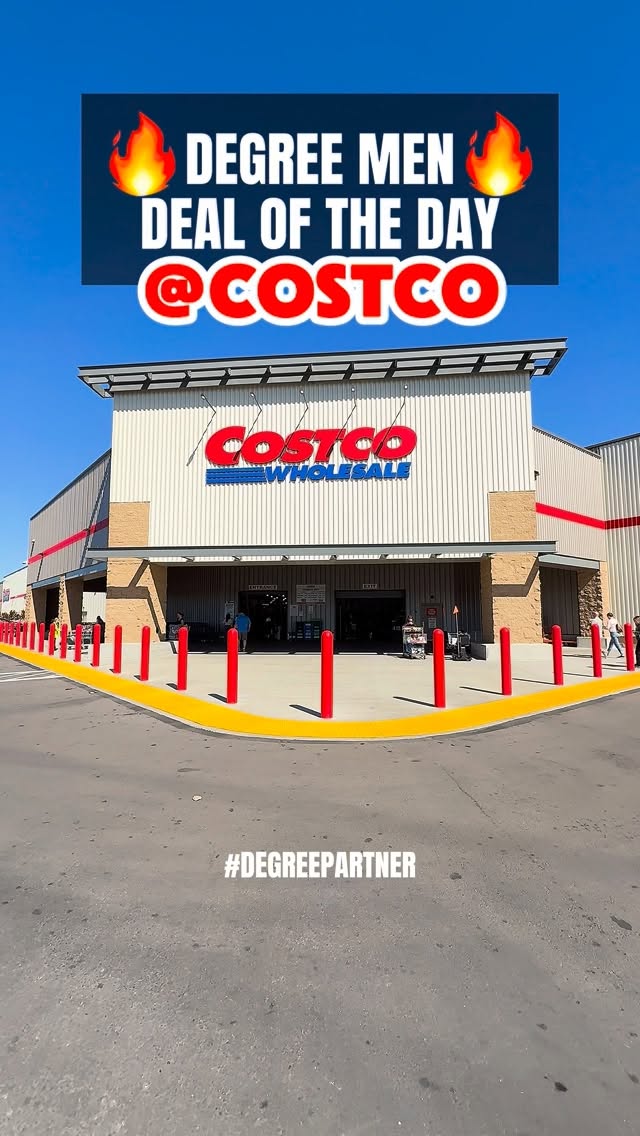 Instagram post by @costcowonders for Degree. Caption reads: #DegreePartner I’ve teamed up with @Degree to....