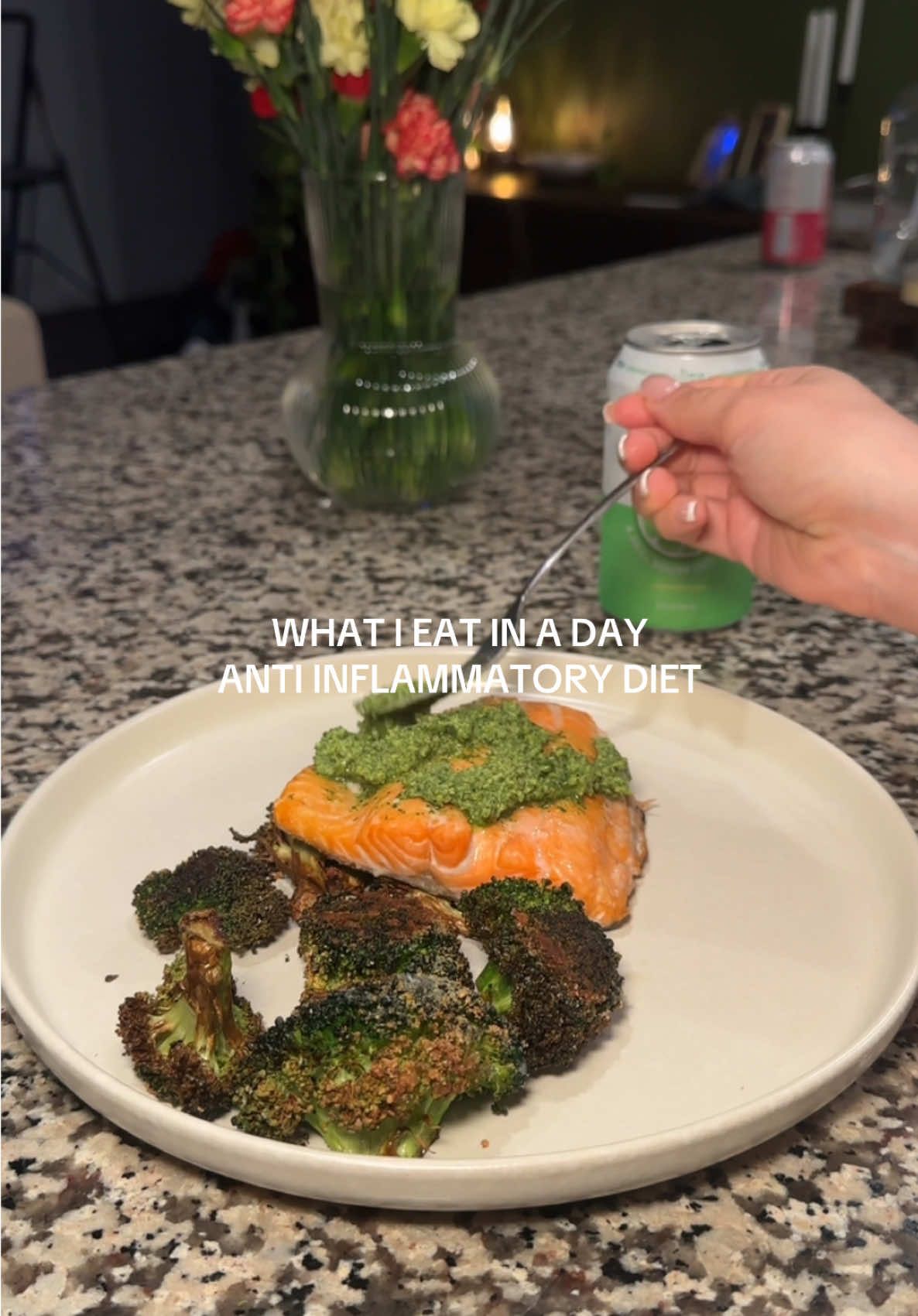 TikTok post by @ninabucksner for from Our Place. Caption reads: [...] @Anti Inflammatory App | Fig @From Our Place.