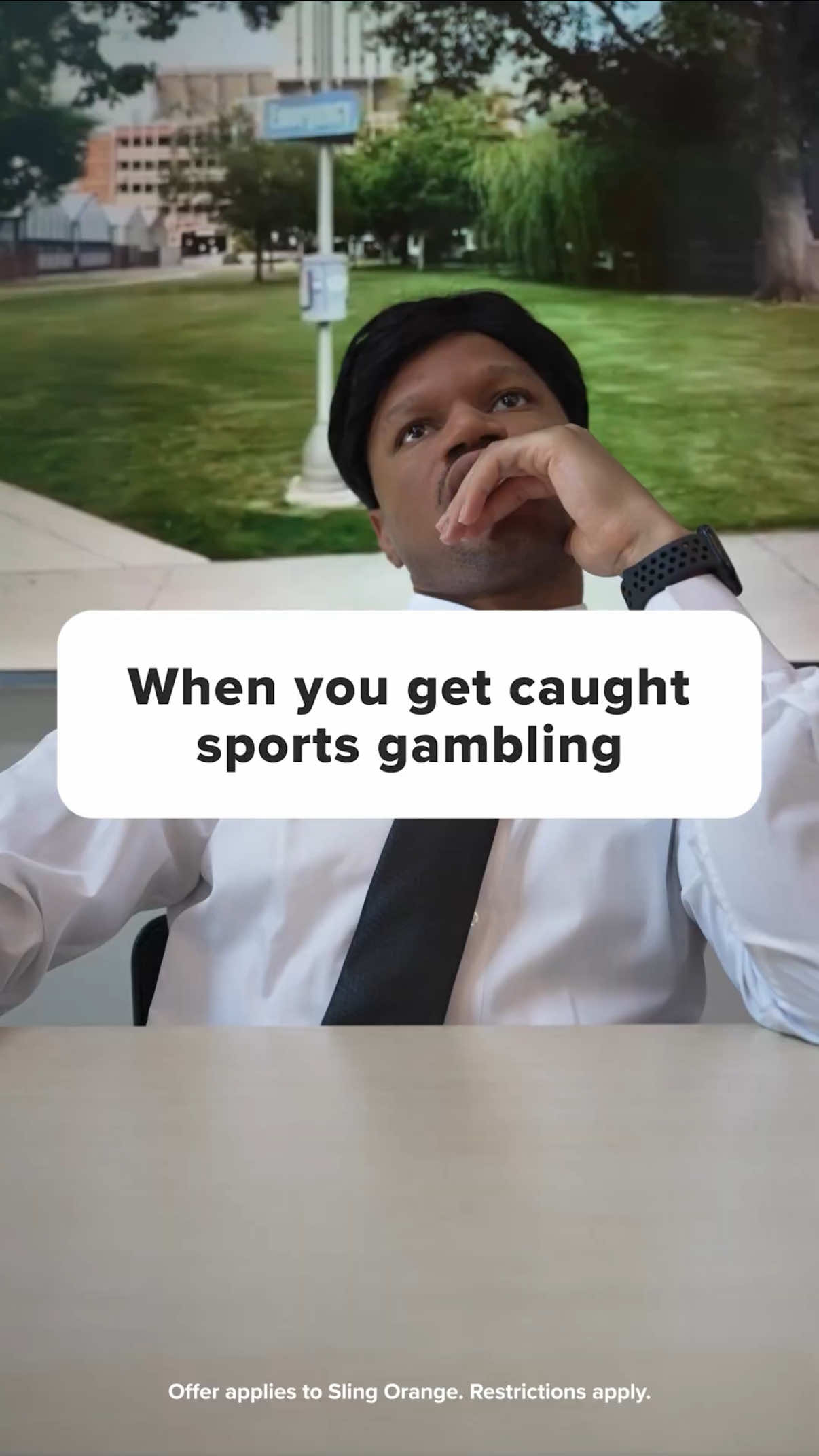 TikTok post by @mr.go30 for SLING TV. Caption reads: [...] this season. Lock in a Day Pass with @Sling....