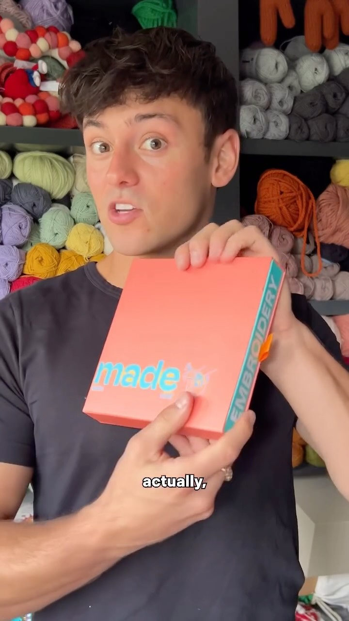 Instagram post by @madewithlovebytomdaley for Hobbycraft. Caption reads: Your next project is here! 🤩🧵

The....