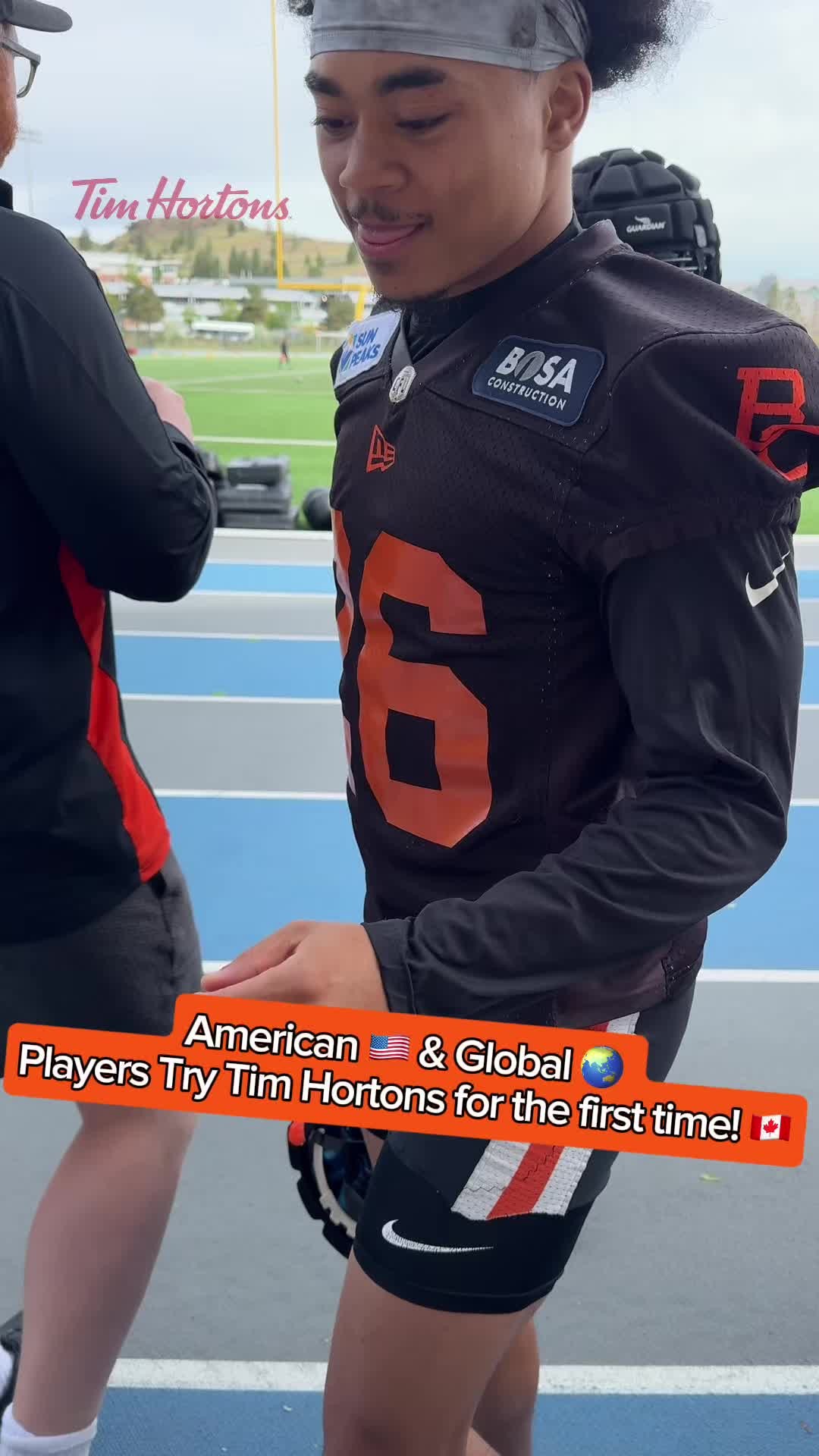 Instagram post by @bclions_official for Tim Hortons. Caption reads: Always a camp favourite 😋⁣
⁣
We love introducing....